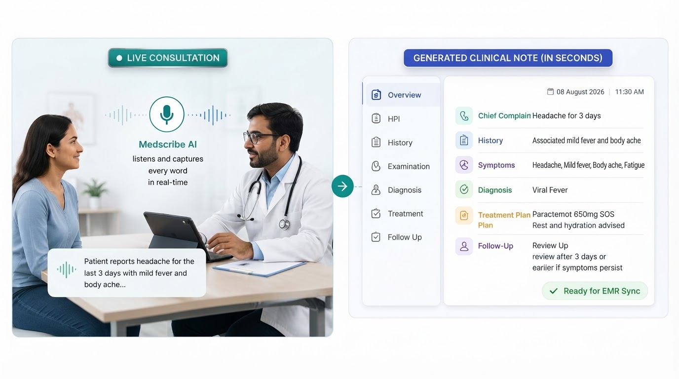 Live doctor-patient consultation