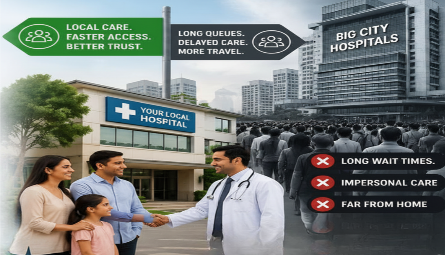 Stop Losing Your Local Patients to Big City Giants